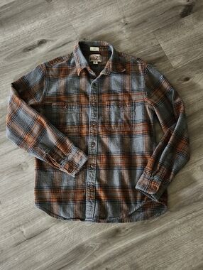J. Crew | Mid Weight Flannel Double Brushed Plaid Slim Fit Shirt Medium
